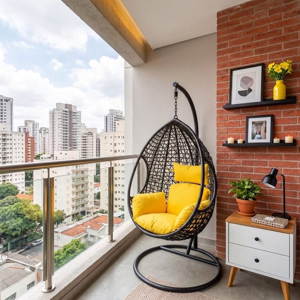 Before — Luxury Apartment Balcony